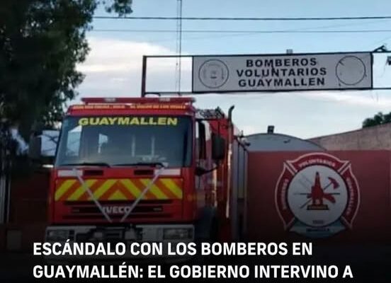 Escándalo con los bomberos en Guaymallén